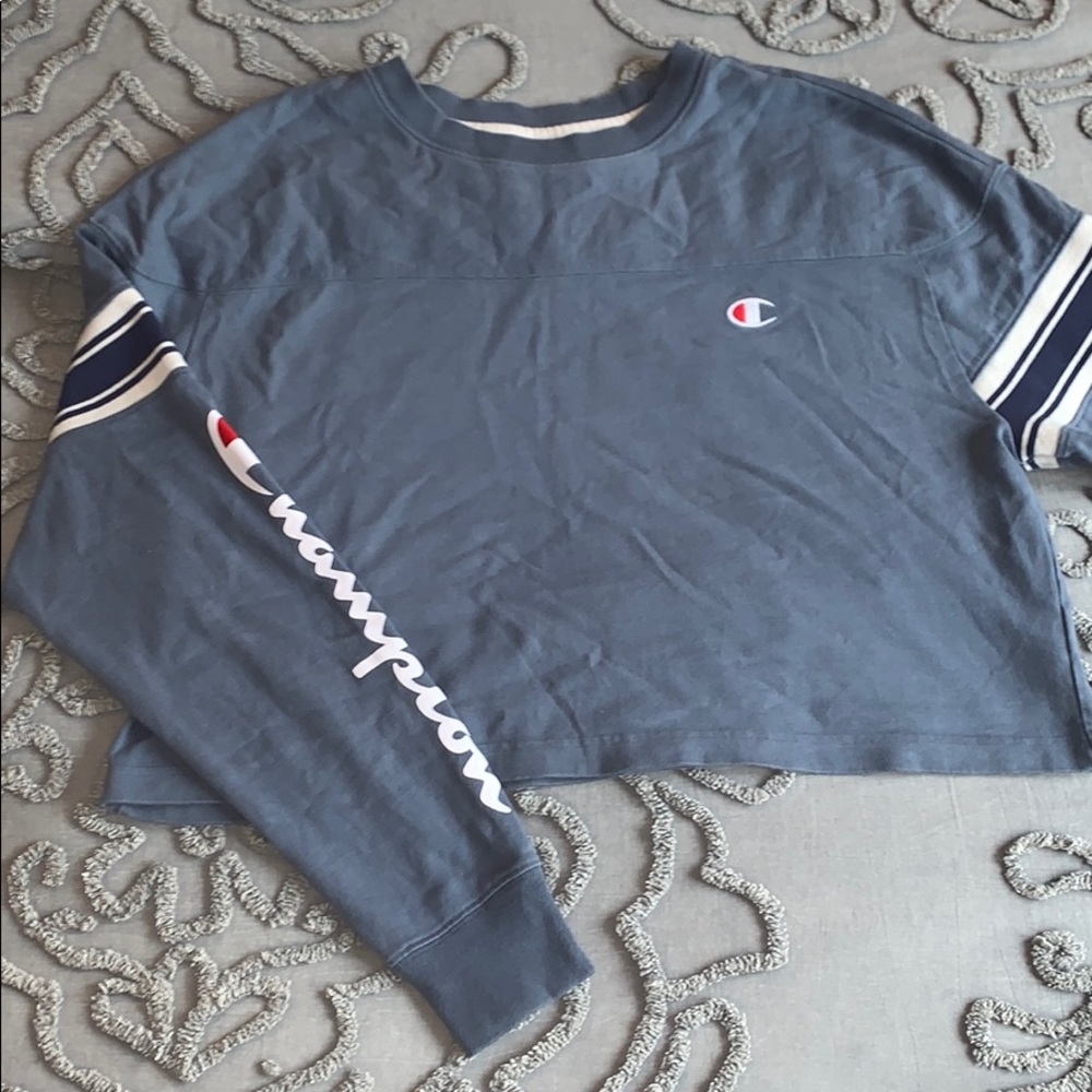 Champion Reverse Weave long sleeve crop top